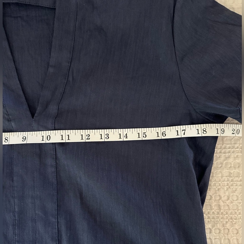 Theory Navy Blue Short Sleeve Mini Dress - Picture 3 of 5
